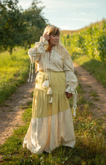 Anushree Skirt in Cotton | Tumeric