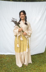 Anushree Skirt in Cotton | Tumeric