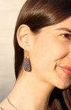 Spiral Earrings | Lapis Lazuli | Silver gold plated